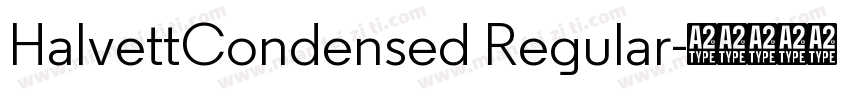 HalvettCondensed Regular字体转换